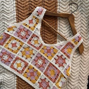 Granny square crochet top